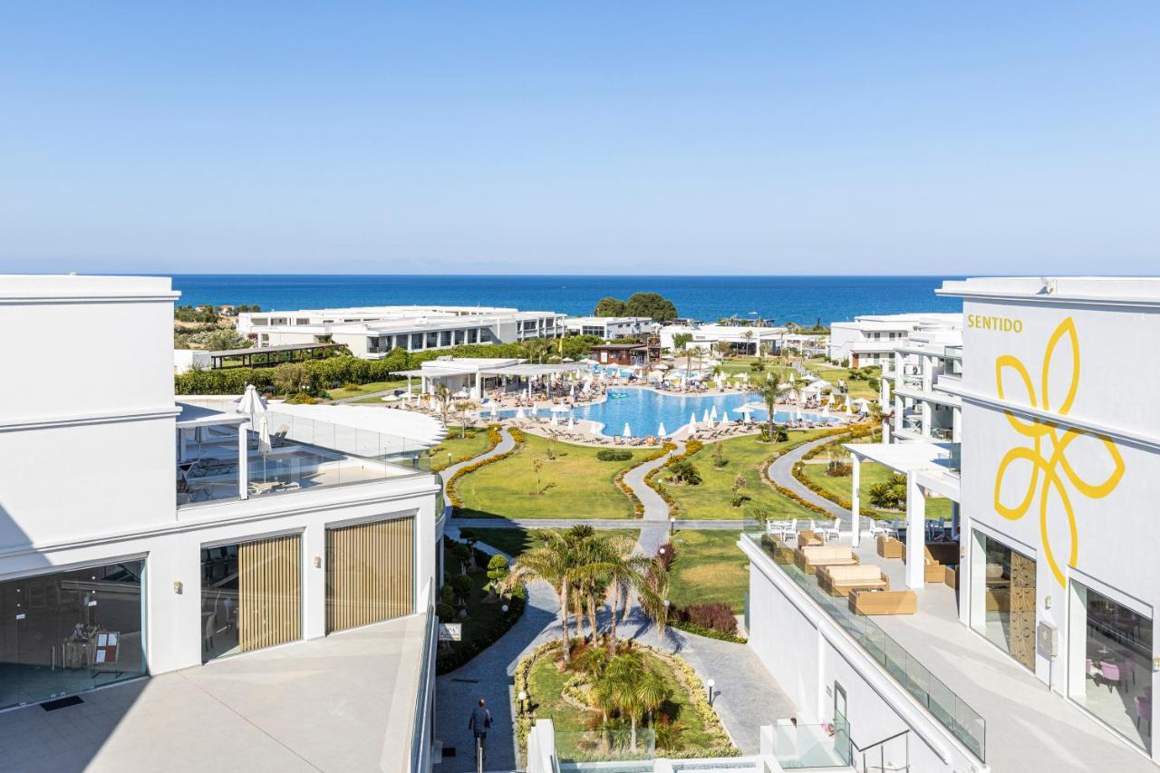 Asterias Beach Resort Afantou Bagian luar foto