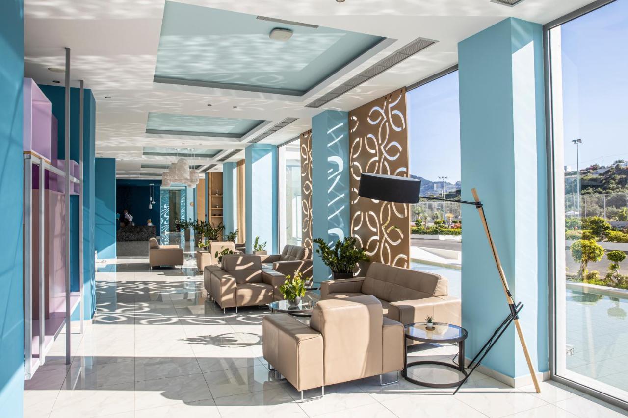 Asterias Beach Resort Afantou Bagian luar foto