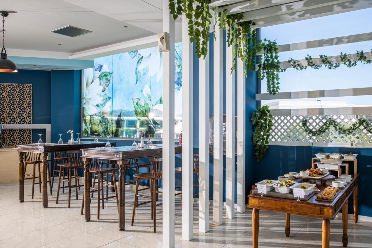Asterias Beach Resort Afantou Bagian luar foto
