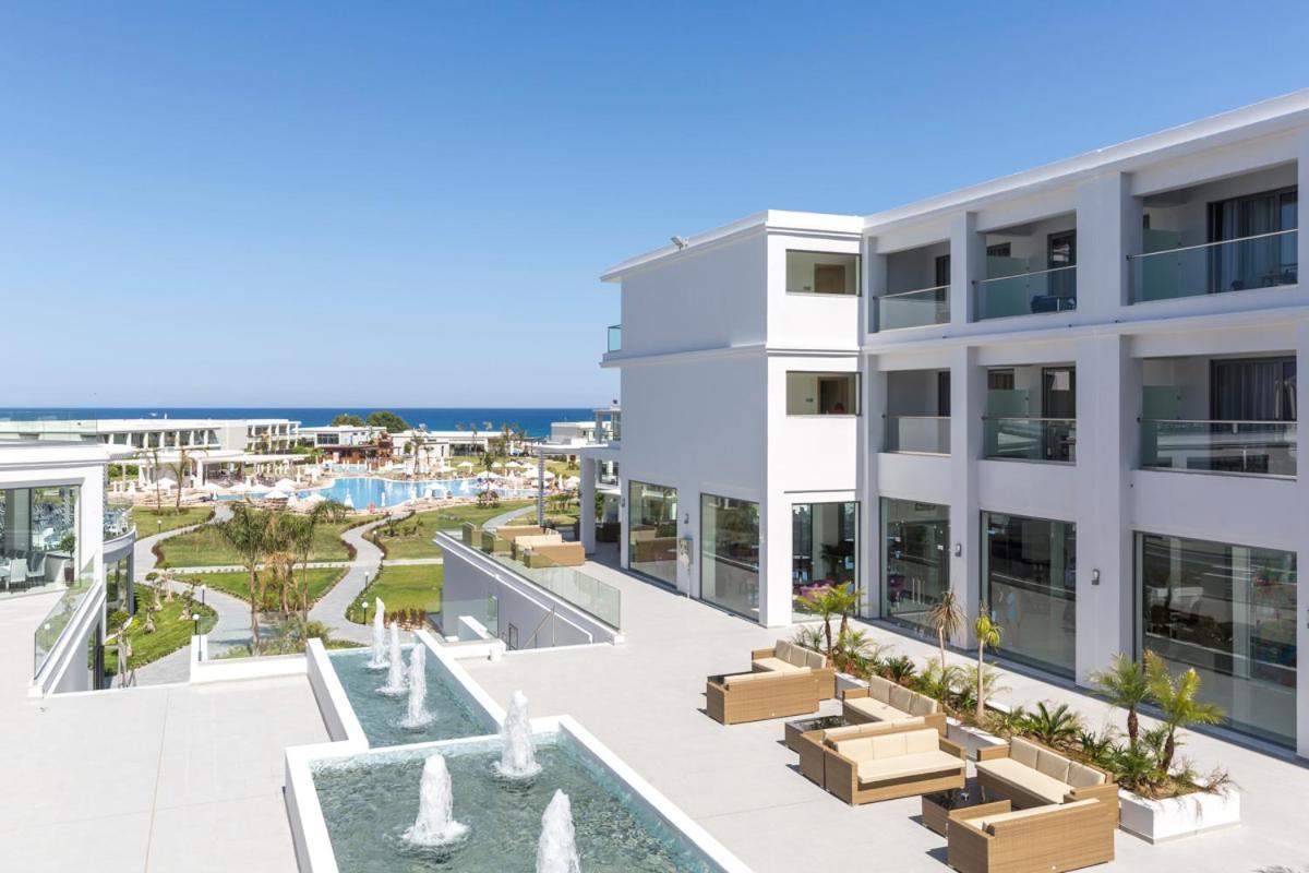 Asterias Beach Resort Afantou Bagian luar foto