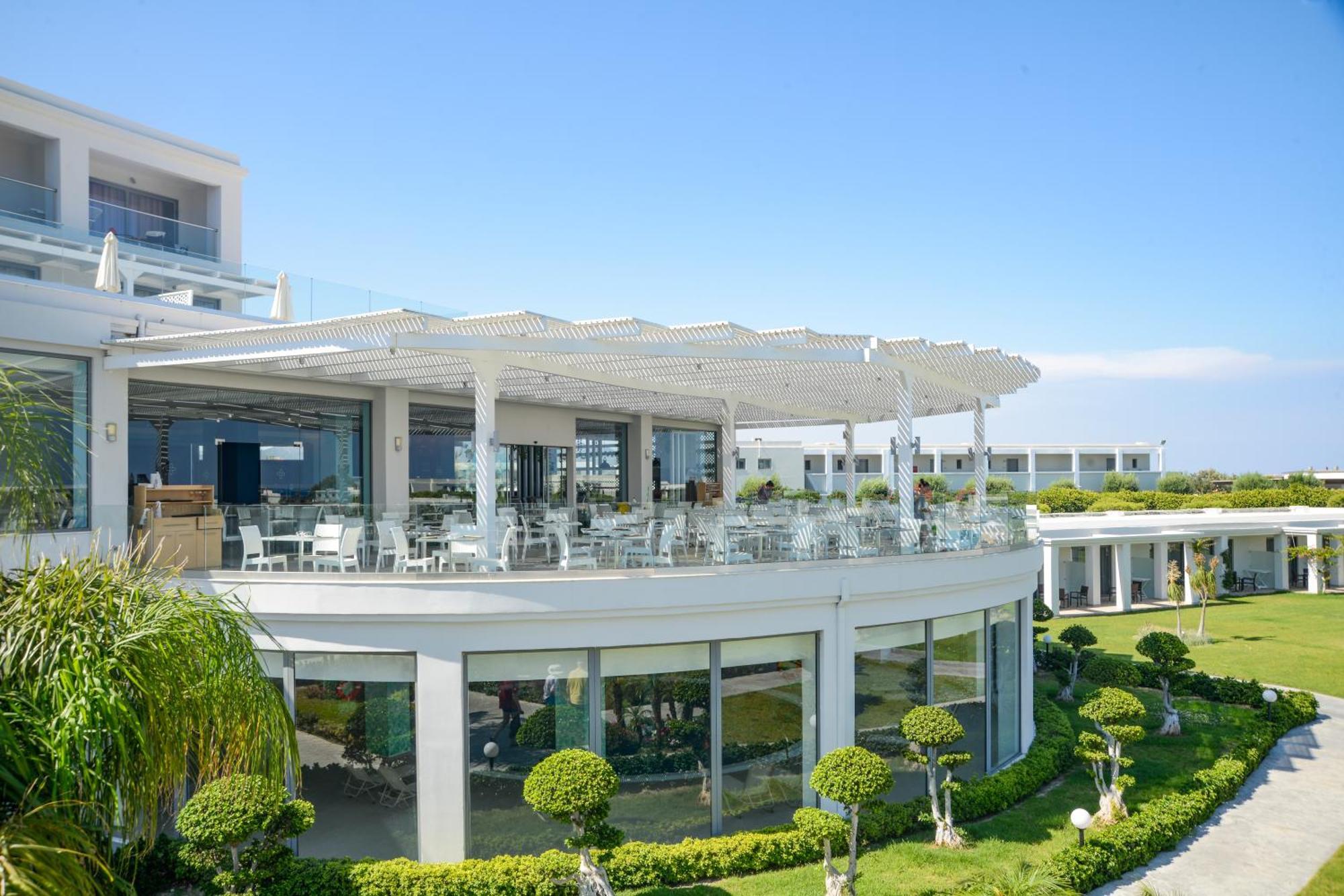 Asterias Beach Resort Afantou Bagian luar foto