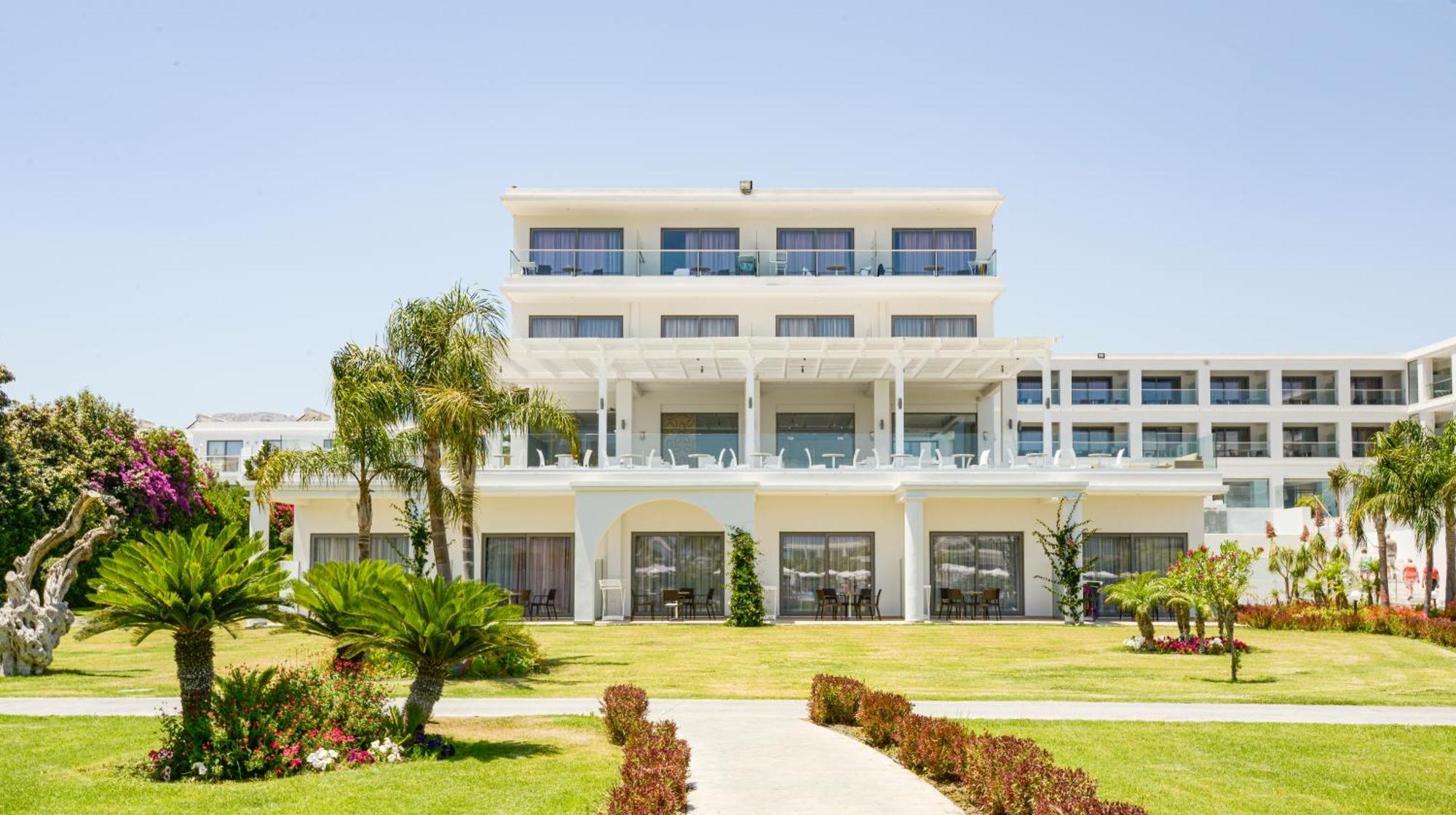 Asterias Beach Resort Afantou Bagian luar foto