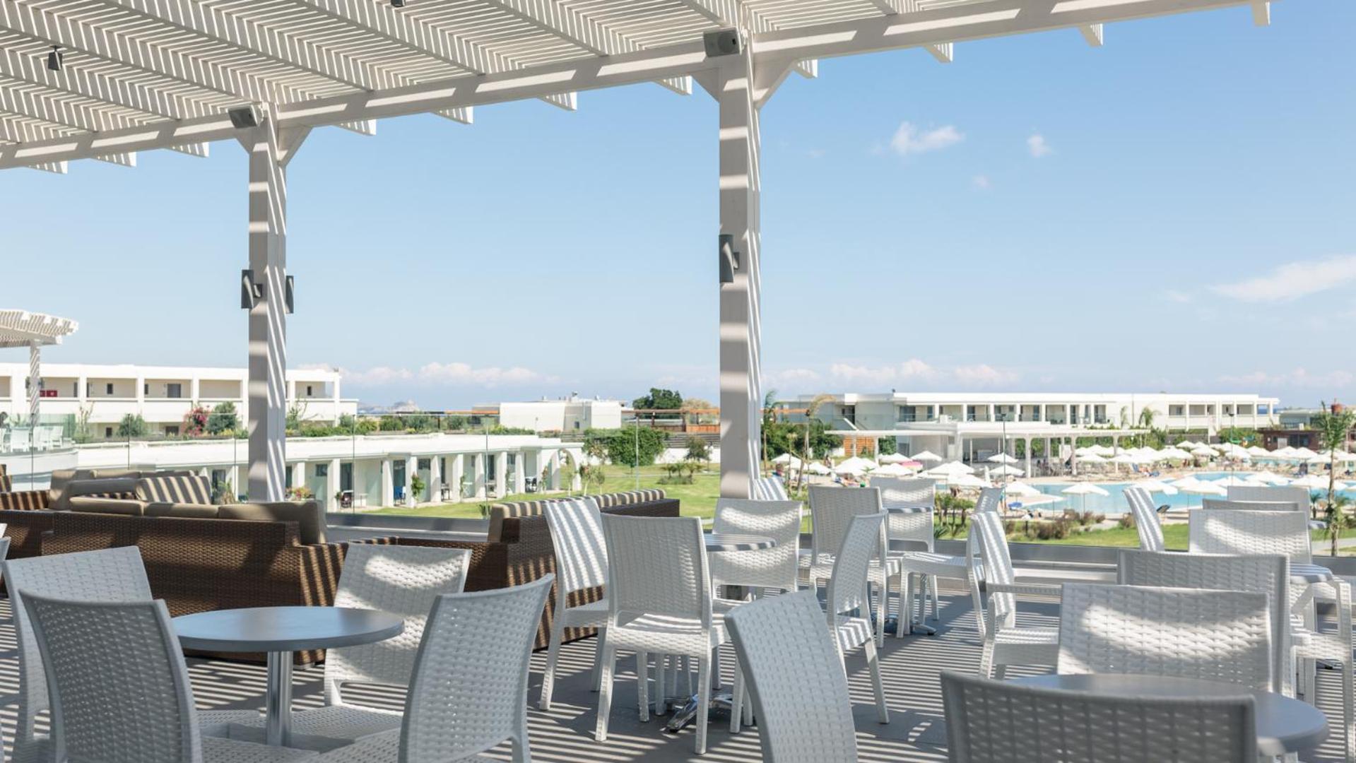 Asterias Beach Resort Afantou Bagian luar foto