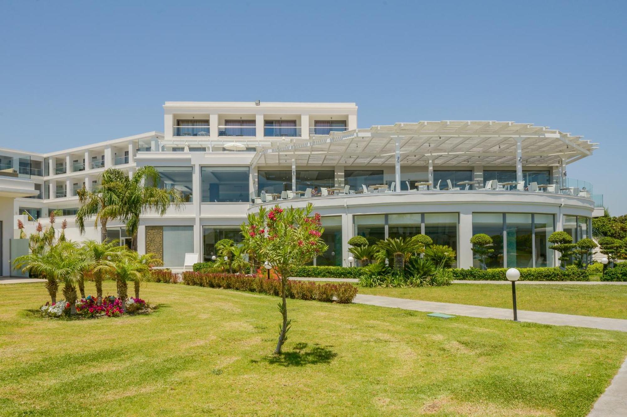 Asterias Beach Resort Afantou Bagian luar foto